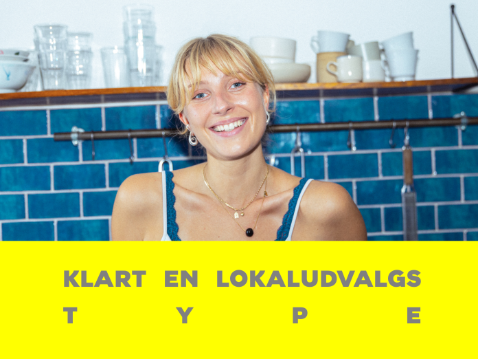 Kampagnebillede med ung kvinde, som klart er en lokaludvalgstype